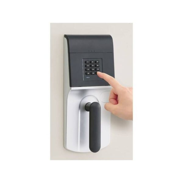 Eiko - Fire Resistant Safe Digital Lock and 1 Keylock, Light Warm Grey - OSS-E